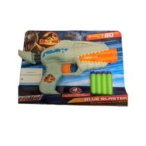 NEW Adventure Force Jurassic World Dominion Blue Blaster with 4 Darts. New
